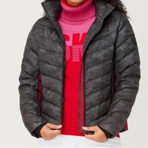 Krimson Klover Compass Down Jacket Women's Black Camo Quilted Jacket